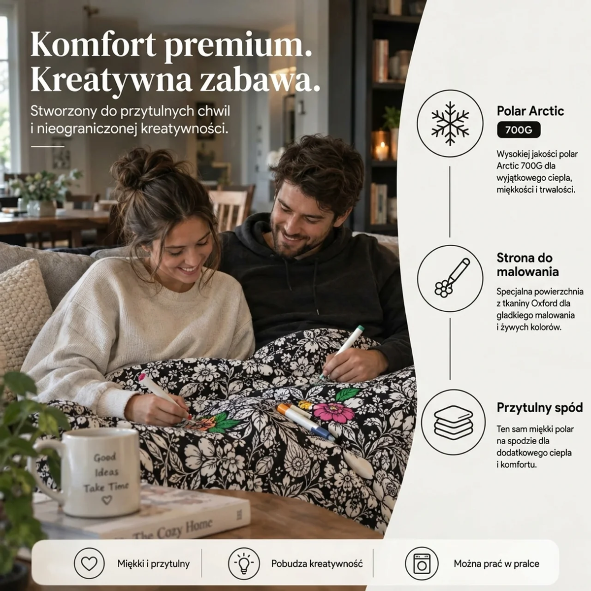 Zero-Ekranowy Kocyk do rysowania
